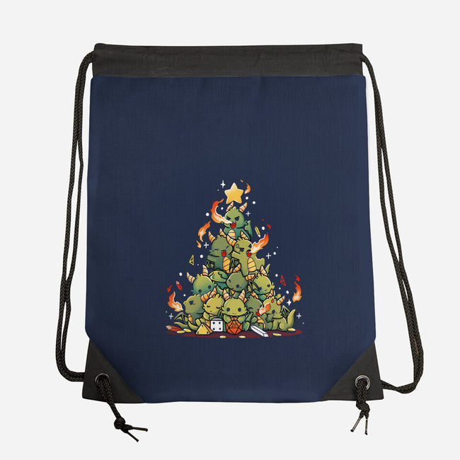 Christmas Tree Dragons-None-Drawstring-Bag-Vallina84