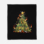 Christmas Tree Dragons-None-Fleece-Blanket-Vallina84
