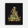 Christmas Tree Dragons-None-Stretched-Canvas-Vallina84