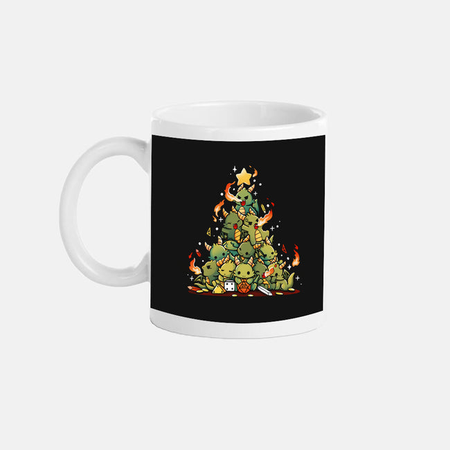Christmas Tree Dragons-None-Mug-Drinkware-Vallina84