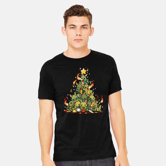 Christmas Tree Dragons-Mens-Heavyweight-Tee-Vallina84