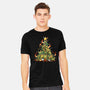 Christmas Tree Dragons-Mens-Heavyweight-Tee-Vallina84
