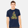 Christmas Tree Dragons-Mens-Heavyweight-Tee-Vallina84