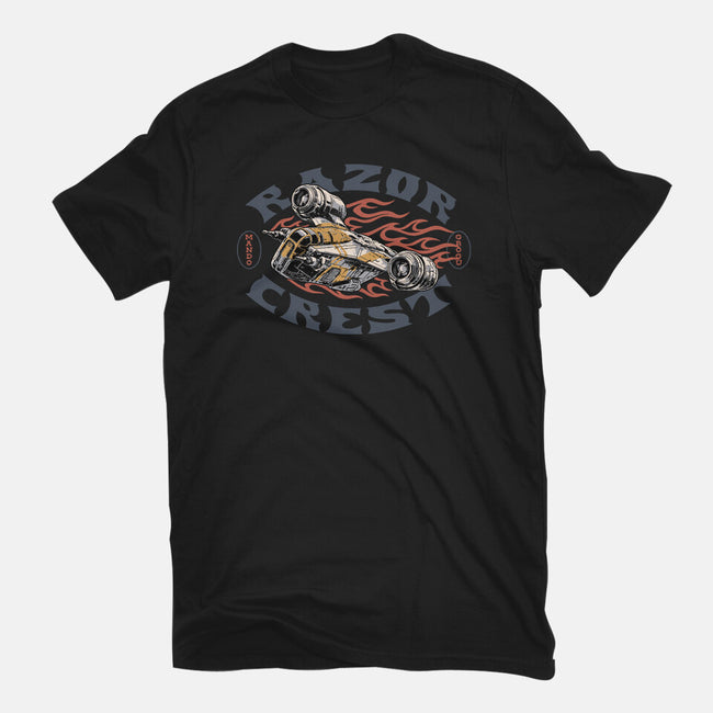 Razor Crest-Womens-Fitted-Tee-Wheels