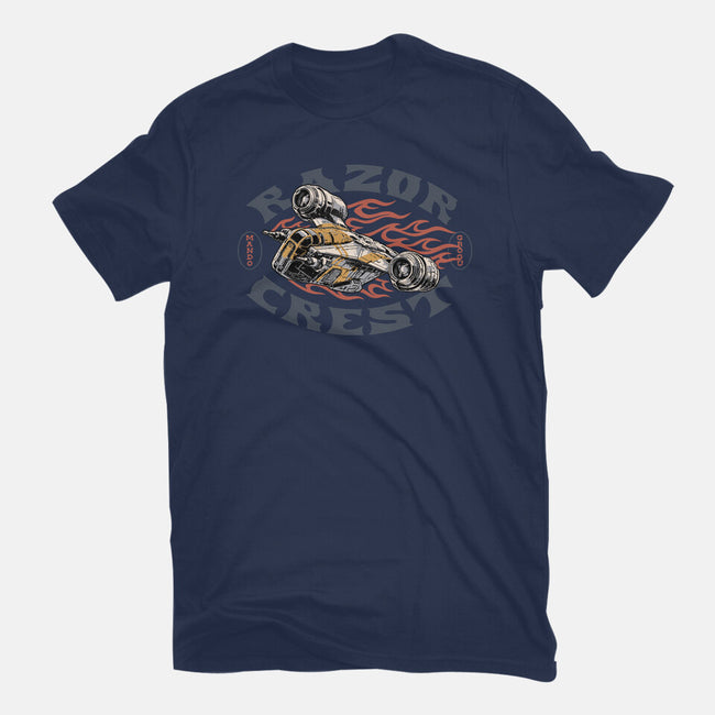 Razor Crest-Womens-Fitted-Tee-Wheels