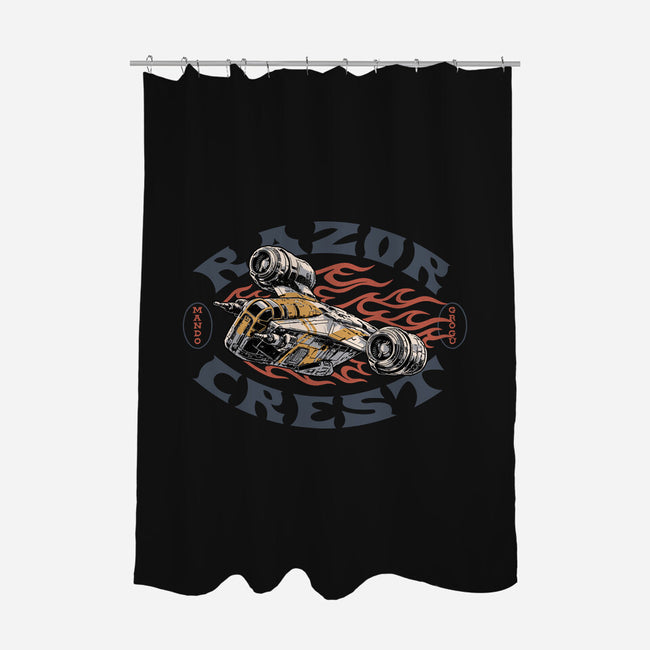 Razor Crest-None-Polyester-Shower Curtain-Wheels