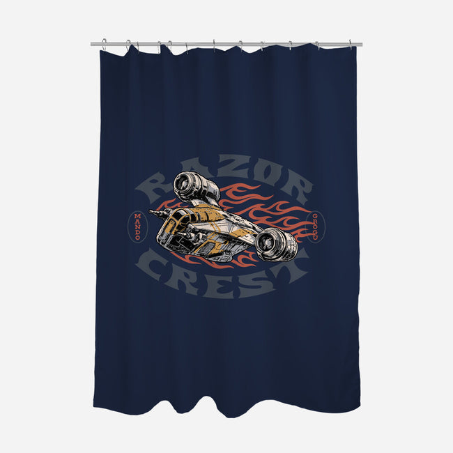 Razor Crest-None-Polyester-Shower Curtain-Wheels