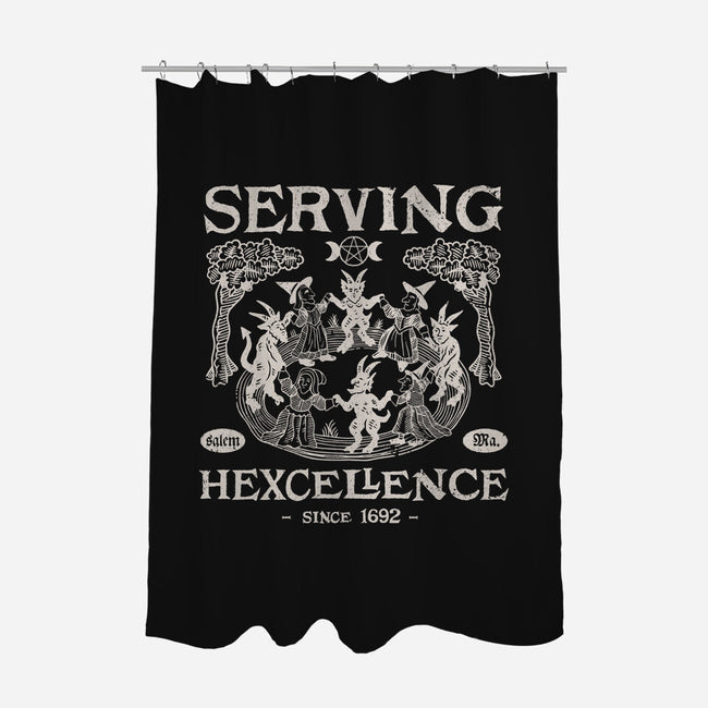 Serving Hexcellence-None-Polyester-Shower Curtain-Nemons