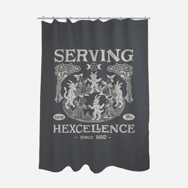 Serving Hexcellence-None-Polyester-Shower Curtain-Nemons