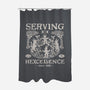 Serving Hexcellence-None-Polyester-Shower Curtain-Nemons