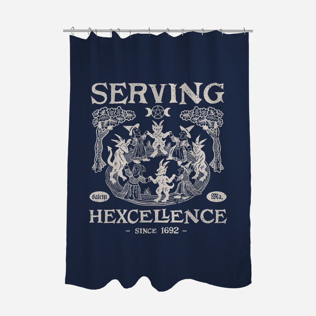 Serving Hexcellence-None-Polyester-Shower Curtain-Nemons