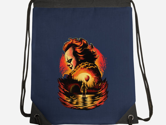 Clown Beneath The Blood Moon