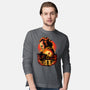 Clown Beneath The Blood Moon-Mens-Long Sleeved-Tee-hypertwenty