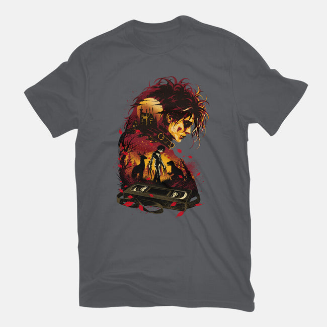 The Boy With Scissors Hand-Mens-Basic-Tee-hypertwenty