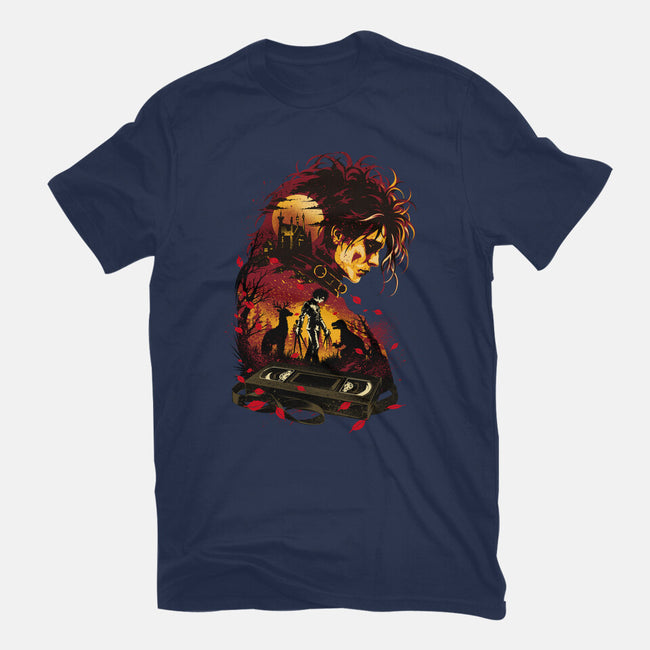 The Boy With Scissors Hand-Mens-Basic-Tee-hypertwenty