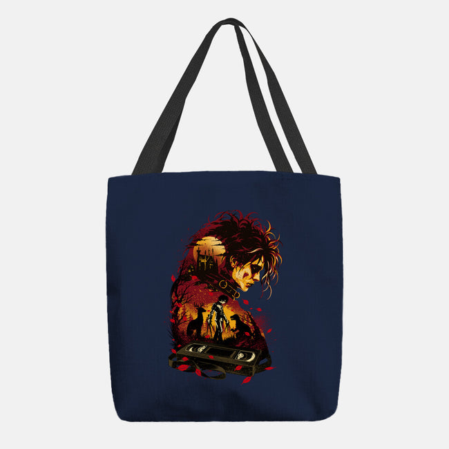 The Boy With Scissors Hand-None-Basic Tote-Bag-hypertwenty