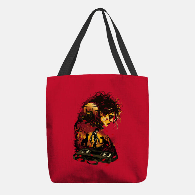 The Boy With Scissors Hand-None-Basic Tote-Bag-hypertwenty
