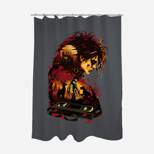 The Boy With Scissors Hand-None-Polyester-Shower Curtain-hypertwenty