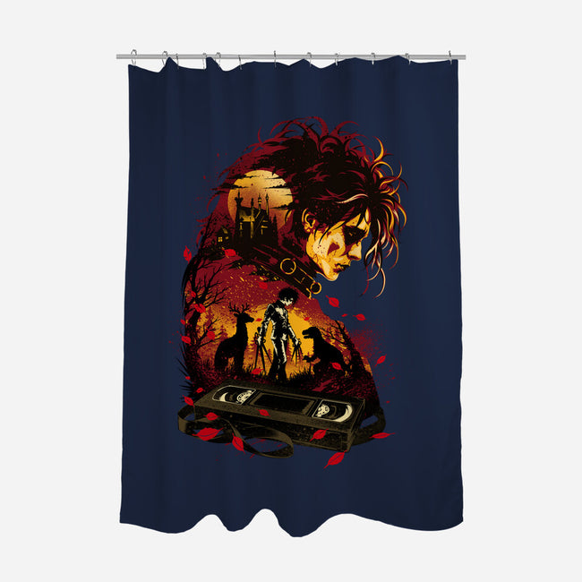 The Boy With Scissors Hand-None-Polyester-Shower Curtain-hypertwenty