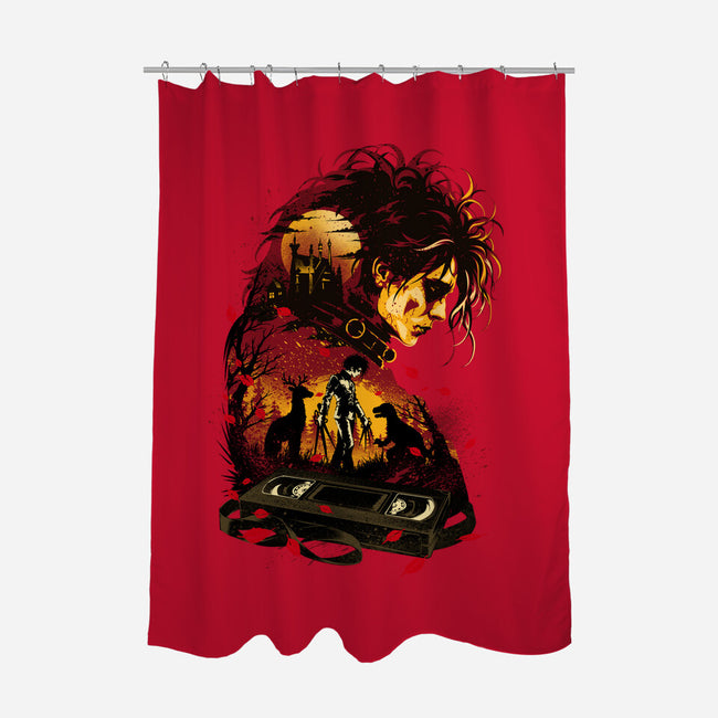 The Boy With Scissors Hand-None-Polyester-Shower Curtain-hypertwenty