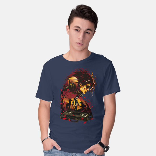 The Boy With Scissors Hand-Mens-Basic-Tee-hypertwenty