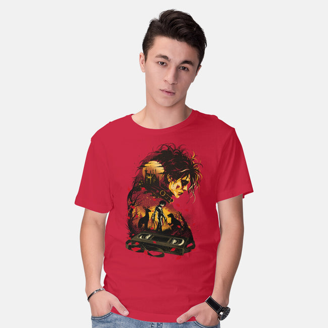 The Boy With Scissors Hand-Mens-Basic-Tee-hypertwenty