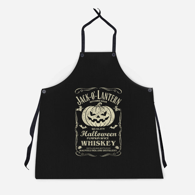 Jack-O-Lantern Whiskey-Unisex-Kitchen-Apron-NMdesign