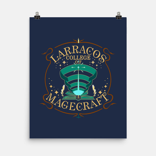 Larracos College Of Magecraft Emblem-None-Matte-Poster-Afire