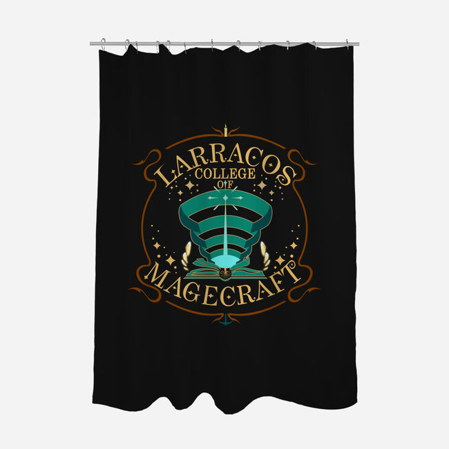 Larracos College Of Magecraft Emblem-None-Polyester-Shower Curtain-Afire