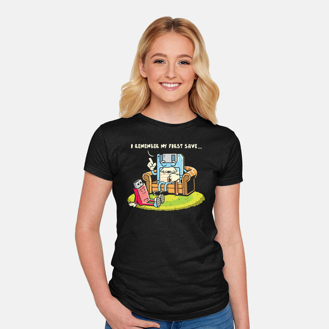 Floppy Story-Womens-Fitted-Tee-arace