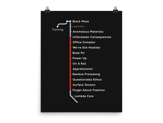 Black Mesa Underground Map