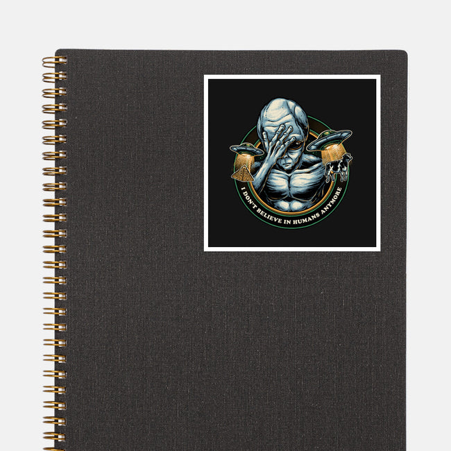 I Don't Believe In Humans Anymore-None-Glossy-Sticker-glitchygorilla