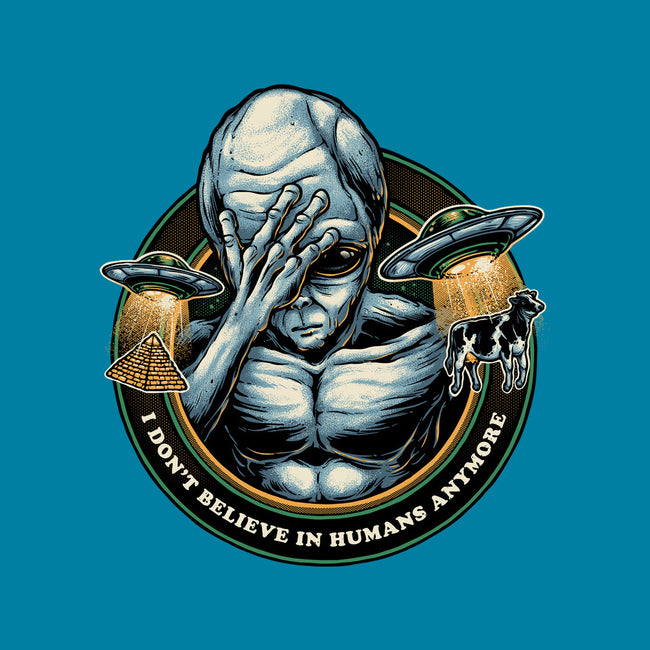 I Don't Believe In Humans Anymore-Mens-Basic-Tee-glitchygorilla
