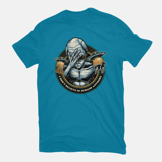 I Don't Believe In Humans Anymore-Unisex-Basic-Tee-glitchygorilla