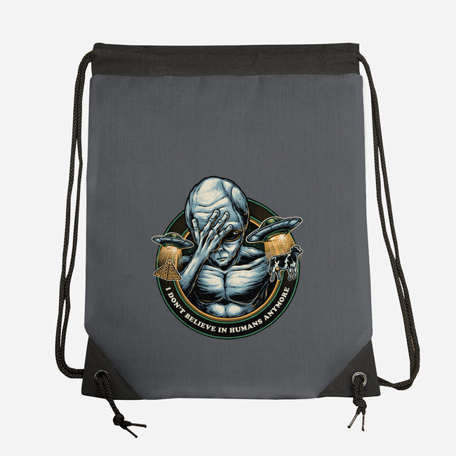 I Don't Believe In Humans Anymore-None-Drawstring-Bag-glitchygorilla