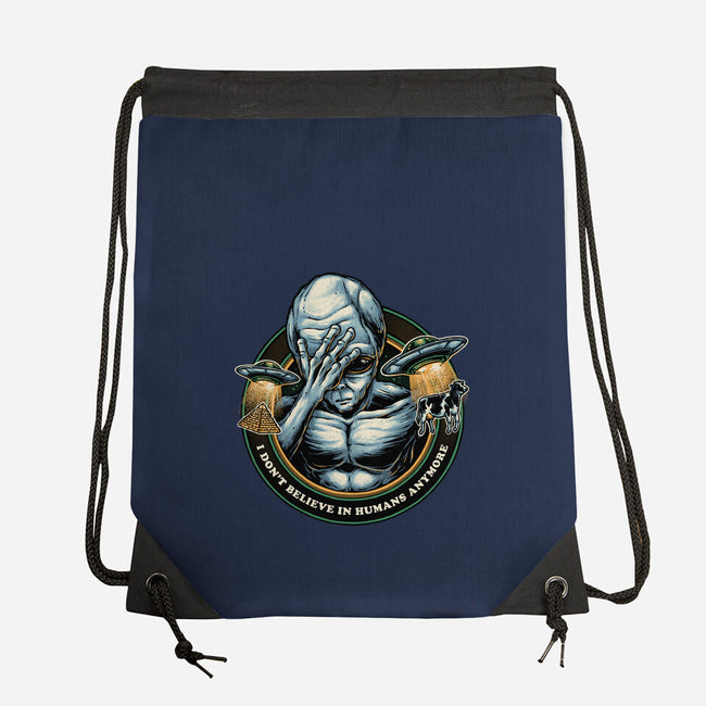 I Don't Believe In Humans Anymore-None-Drawstring-Bag-glitchygorilla