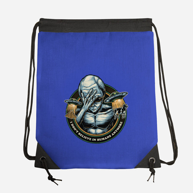 I Don't Believe In Humans Anymore-None-Drawstring-Bag-glitchygorilla