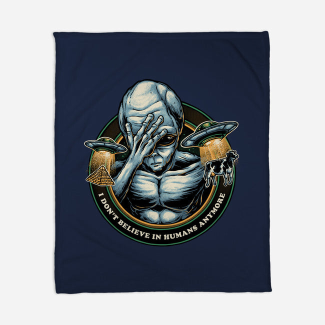 I Don't Believe In Humans Anymore-None-Fleece-Blanket-glitchygorilla