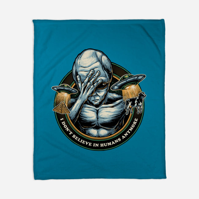 I Don't Believe In Humans Anymore-None-Fleece-Blanket-glitchygorilla