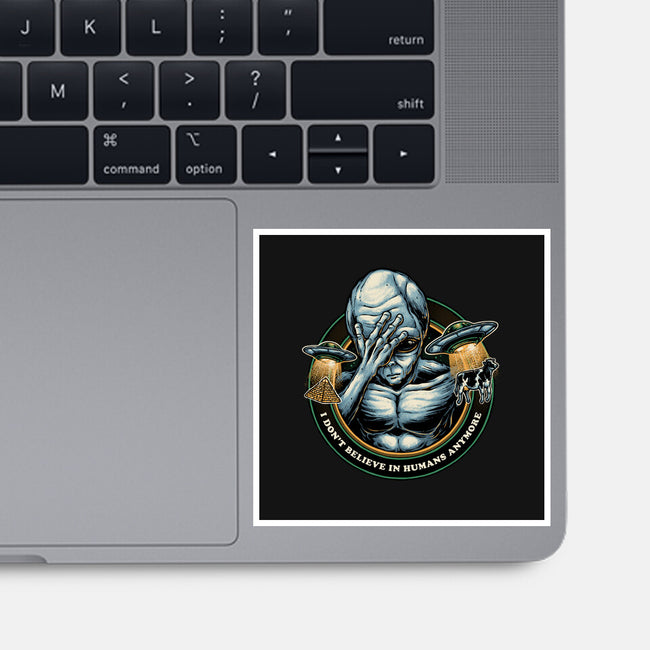 I Don't Believe In Humans Anymore-None-Glossy-Sticker-glitchygorilla