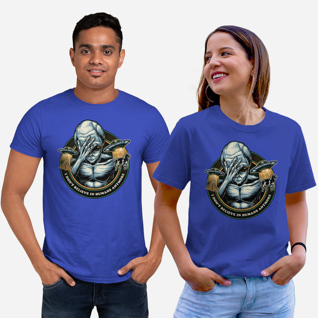 I Don't Believe In Humans Anymore-Unisex-Basic-Tee-glitchygorilla