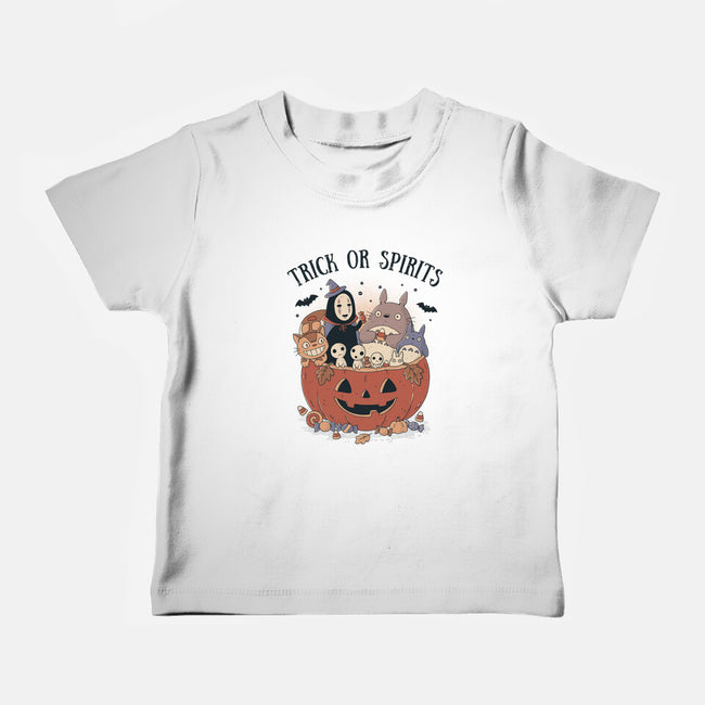 Trick Or Spirits-Baby-Basic-Tee-GODZILLARGE