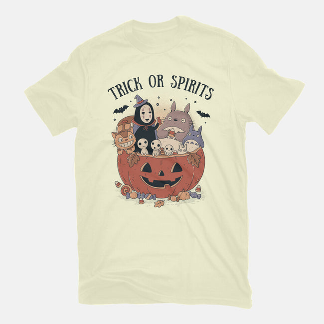 Trick Or Spirits-Mens-Premium-Tee-GODZILLARGE