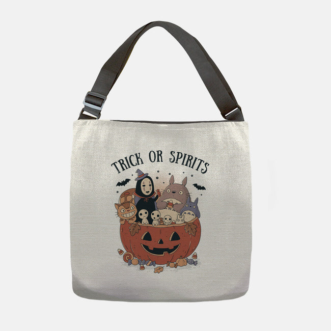 Trick Or Spirits-None-Adjustable Tote-Bag-GODZILLARGE