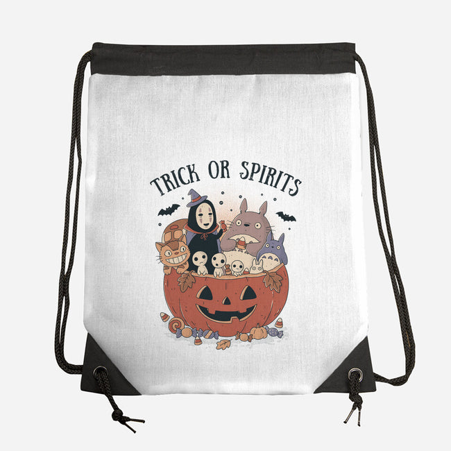 Trick Or Spirits-None-Drawstring-Bag-GODZILLARGE
