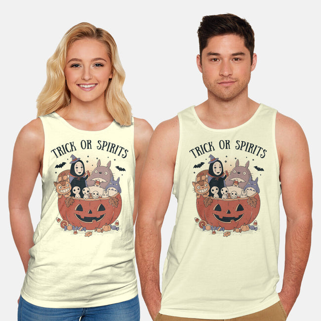 Trick Or Spirits-Unisex-Basic-Tank-GODZILLARGE