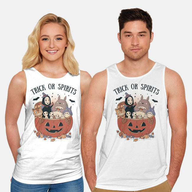 Trick Or Spirits-Unisex-Basic-Tank-GODZILLARGE