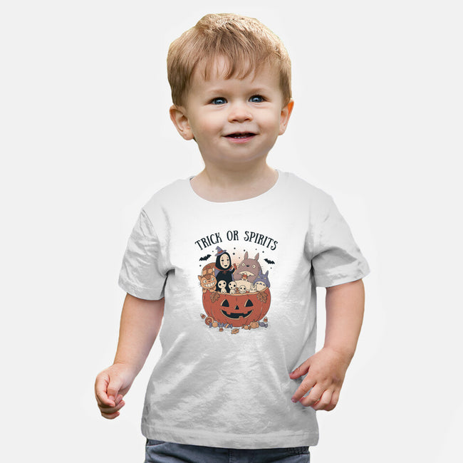 Trick Or Spirits-Baby-Basic-Tee-GODZILLARGE