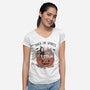 Trick Or Spirits-Womens-V-Neck-Tee-GODZILLARGE