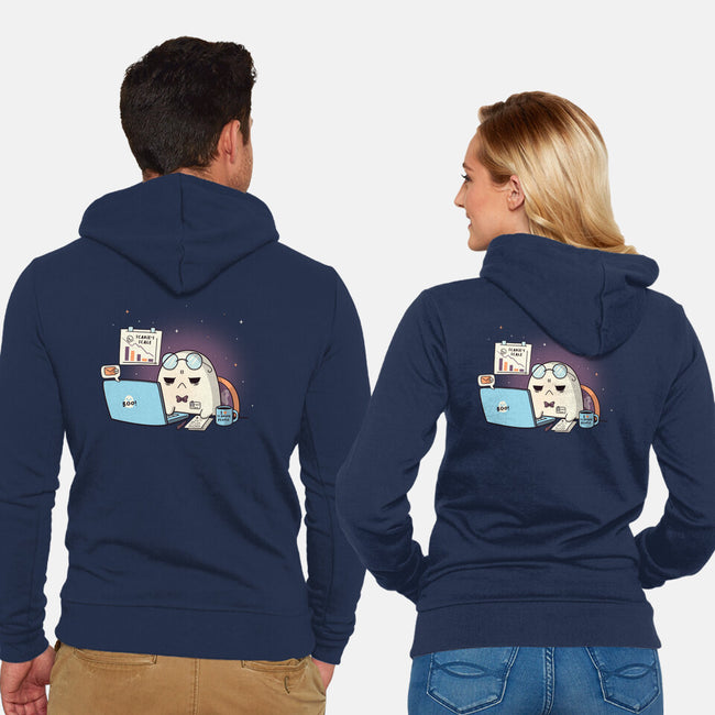 Professional Haunter-Unisex-Zip-Up-Sweatshirt-Freecheese